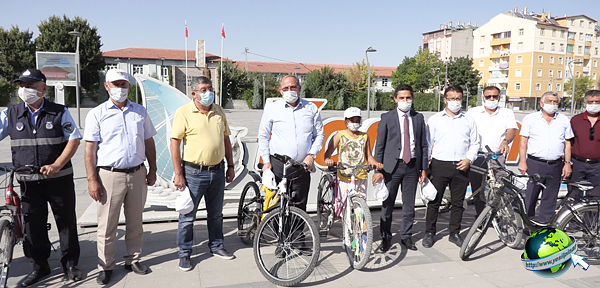Karapınar'da Avrupa Hareketlilik Haftası Etkinliği Kapsamında Bisiklet Turu Düzenlendi
