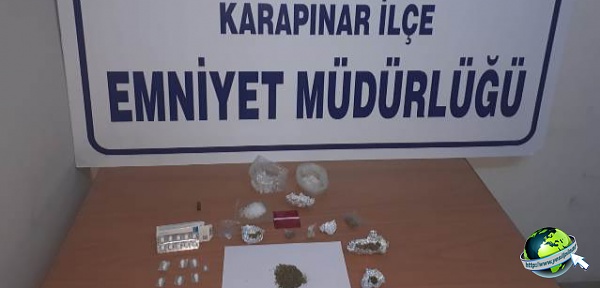 Karapınar'da Uyuşturcu Operasyonu; 2 Kişi Tutuklandı